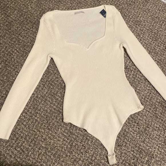 Abercrombie Wide Rib Sweetheart Bodysuit - XL - Picture 2 of 5